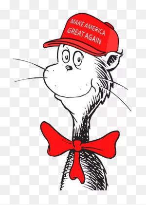 Download Cat In The Maga Hat - Cat In The Hat Png Png Image With ClipartFlare.com 