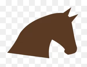Silueta Cabeza De Caballo - ClipartFlare