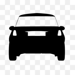 City Car Rear View Silhouette Transparent Png & PNG-WebP Vector