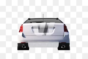 Rear Of Modern Car 3D Render - Png Graphic - Welcomia Imagery Stock