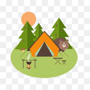 Forest Camping Clipart Transparent - ClipartFlare