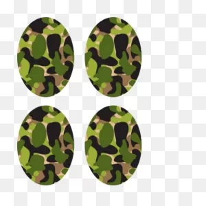 Green Camo Circle - 3 Pack (Same Device Cut-Out) | The Sugar Patch