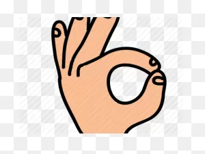 Hand Gesture Clipart Ok Symbol - Cartoon Hand - Png Download ClipartFlare.com 