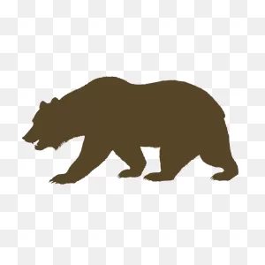 Clipart - Flag Of California - Bear (Solid) | California Bear ClipartFlare.com 