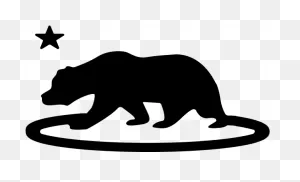 Download Hd Bear Clipart - Grizzly Bear California Bear Clipart ClipartFlare.com 