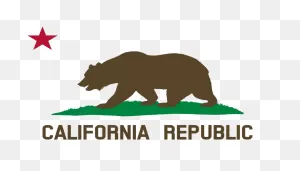 Flag Of California - Bear And Plot Clip Art Image - Clipsafari