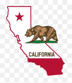 Public Domain Clip Art Image | Flag Of California (Bear, Star ClipartFlare.com 