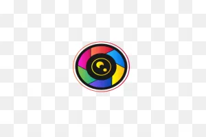 Colorful Lens Or Camera For Logo Design