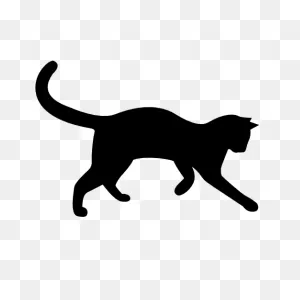 Cat Silhouette Drawing Crumbs And Whiskers - Cat Png Download ClipartFlare.com 