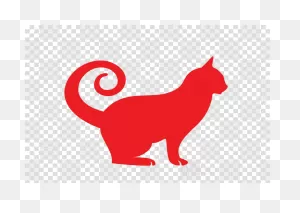 Red Cat Tail Small To Medium-Sized Cats Clipart - Red, Cat, Tail ClipartFlare.com 