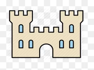 Download Hd Fortress Clipart Medieval Castle Wall - Outline Of ClipartFlare.com 