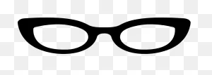 Glasses Of Cat Eyes Shape Comments - Cat Eye Glasses Icon Clipart ClipartFlare.com 