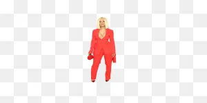 Cardi B (Red Suit) Cardboard Cutout