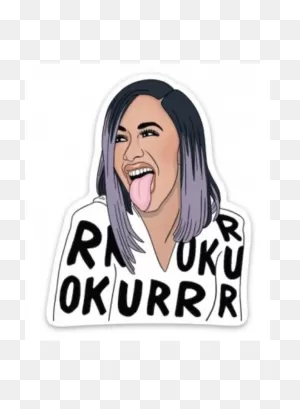 The Found Cardi B Sticker