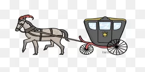 Horse And Cart Carriage Illustration - Twinkl