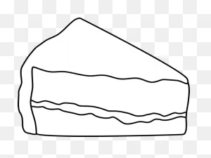 Download Hd Cake Black And White Black And White Slice Of Cake ClipartFlare.com 