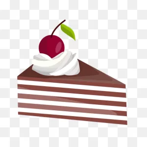 Triangle Cake Slice With Cherry #ad , #sponsored, #ad, #cake ClipartFlare.com 