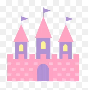 Cute Pink Princess Castle - Free Clip Art | Castle Illustration ClipartFlare.com 