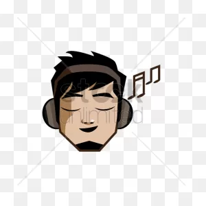 Young Man With Headphones Vector Image - 1404668 | Stockunlimited