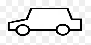 Simple Car Icon Vector Graphics | Public Domain Vectors
