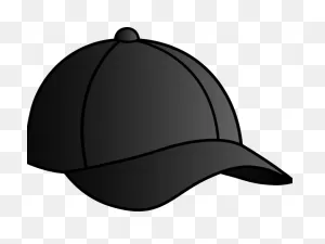Nike Clipart Cap - Black Baseball Cap Cartoon - Png Download ClipartFlare.com 