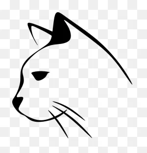 Cat Nose Cliparts 18, Buy Clip Art - Cat Head Black And White ClipartFlare.com 