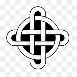 A Celtic Cross With The Vertical Line Pointing Down - Fear Of God ClipartFlare.com 
