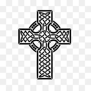 Celtic Cross In Black Color | Free Svg