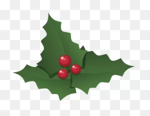 Christmas Holly Leaves - Free Vector Graphic On ClipartFlare