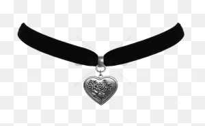 Free Png Download Heart Rose Locket Choker Necklace - Locket ClipartFlare.com 