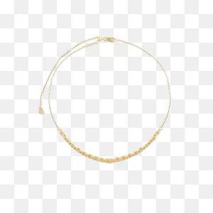 Gold Sparkle Triple Chain Choker Necklace – Stone And Strand