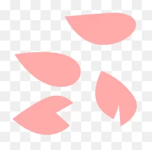 Sakura Petal Pink Hi - Cherry Blossom Petals Cartoon | Full Size ClipartFlare.com 