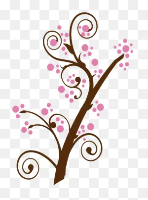 Tree Branch Vector Transparent Library Png - Cherry Blossom Tree ClipartFlare.com 