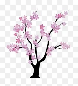 Tree Illustration - Cherry Blossom Family Tree Clipart - Full Size ClipartFlare.com 