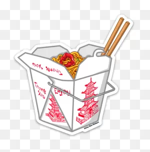 Chinese Food Togo Box - Sticker