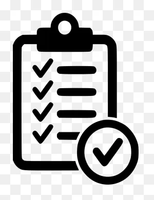 Download Icons Checklist Computer Black Text White Hq Png Image ClipartFlare.com 