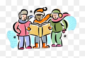 Christmas Carollers Carolers Royalty Free Vector Clip - Winter ClipartFlare.com 