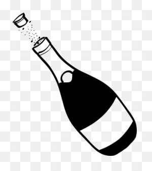 Champagne Bottle Clip Art | Bottle Drawing, Champagne Bottle, Clip Art