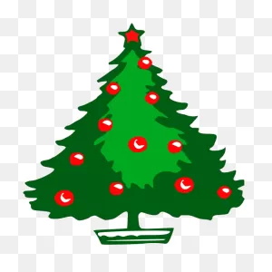 Free Vector Christmas Tree Clip Art - Christmas Tree Silhouette ClipartFlare.com 