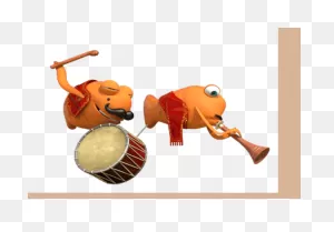 Dance Music Sticker - Dance Music Fish - Discover & Share Gifs