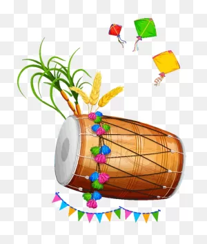 Download Lohri Drum Hand Indian Musical Instruments For Happy ClipartFlare.com 
