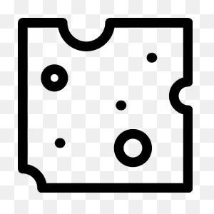 Cheese Slice With Holes Vector PNG-WebP Icon - Png Repo Free Png Icons