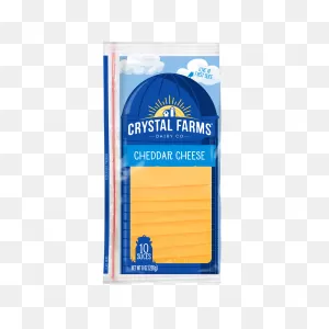 Crystal Farms Cheddar Cheese Slices, 8 Oz., 10 Slices - Walmart ClipartFlare.com