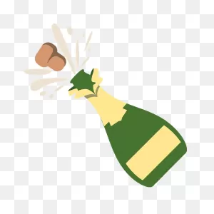 Bottle With Popping Cork Emoji Clipart. Free Download Transparent ClipartFlare.com 