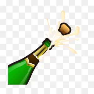 Bottle With Popping Cork | Id#: 12599 | ClipartFlare