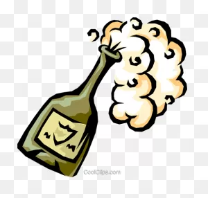 Champagne Bottle Popping Royalty Free Vector Clip Art Illustration ClipartFlare.com 
