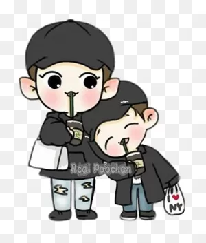 Chanyeol Fanart Chanyeol Chibi - (347X409) Png Clipart Download