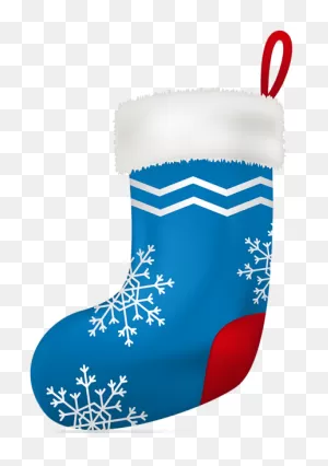 Christmas Blue Stocking Clip Art Image | Blue Stockings, Christmas ClipartFlare.com 