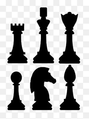 Chess Pieces Silhouette - Free Vector Silhouettes | ClipartFlare