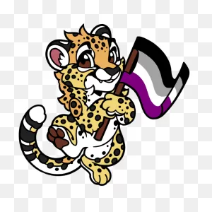 Fursona Pins - Cheetah Asexual